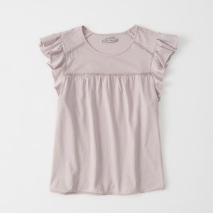 Abercrombie Flutter Sleeve Top | 3 for $15